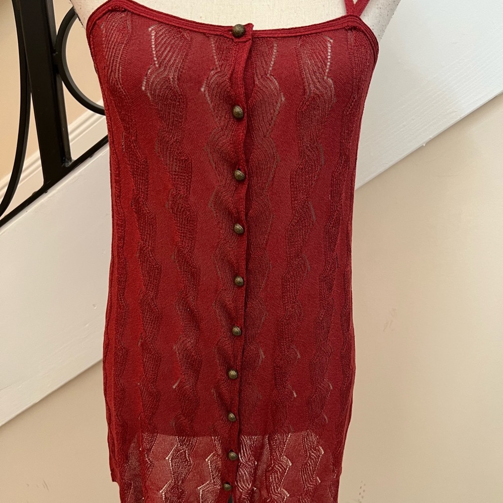Free People knitted button down tunic! - Picture 2 of 6